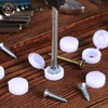 HNYYZL 150 PCS Screw Caps, Plastic Hinged Screw Cover Caps