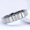 Terahertz Rectangle Bead Bracelet Energy Stone Fashion Unisex Terahertz Elastic