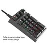 Mechanical Numeric Keypad Wired 21 Keys Blue Switch Color LED