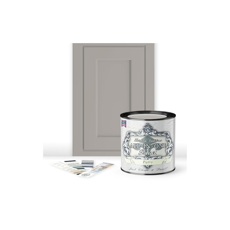 ALL-IN-ONE Paint, Putty (light taupe), Quart - Durable cabinet and