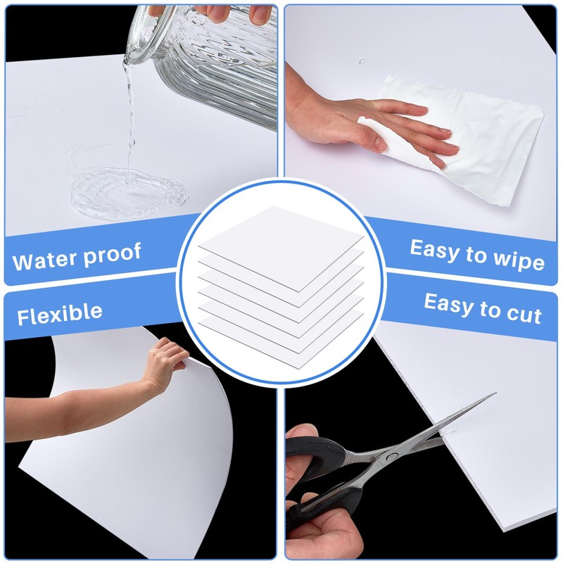 Frienda 6 Pcs 2ft X 2ft Drop Ceiling Tiles PVC