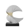 Paytonture Ocean Wave Sculpture - Modern Funky Abstract Statue, Resin