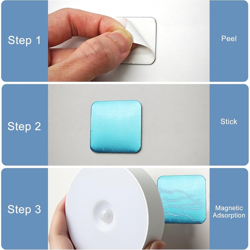 LED Puck Lights with Remote, 3 Color Under Cabinet Puck