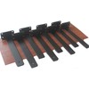4 Pack - 11 inch Black Hidden L Shelf Bracket