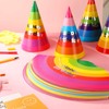 Rainbow Cone Party Hats for Kids & Adults - 12