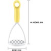 1Pc Random Color Manual Silicone Potato Masher, Cooking Utensils Masher,