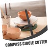jojofuny Pottery Compass Cutter Tool Plastic Circle Cutter for Clay