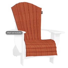 Outdoor All-Weather Patio Chair seat Cushion , Quick Drying Olefin Fabric - Adirondack Chair Cushion for Your Chair-Chair not Included (New Burgundy)