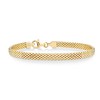Miabella 18K Gold Over Sterling Silver Italian 5mm Mesh Link