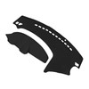 Crmopix Black Leather Car Dashboard Cover Dash Protector Pad Mat