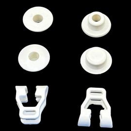 White Wire Shelf Clip Kit Fit for Dometic 6/8 Cu. Ft. Refrigerators, Wire Shelf Plug 3316450.9019