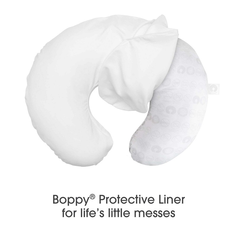 Boppy Original Nursing Pillow Liner, Bright White, Machine Washable and