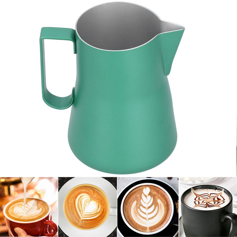 Stainless Steel Coffee Milk Cup Frothing Pitcher Jug Latte Art