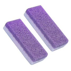 2Pcs Foot Scrubber, Care Pumice Stone for Feet, Professional Pedicure Tools, Callus Remover, Foot File, Foot Exfoliator Exfoliating Tool for Feet with More Dead Skin and Callus (Purple)