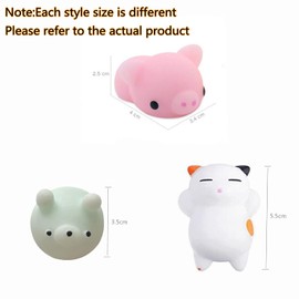 Mochi Squishy Toys for Party Bag Fillers,30Pack Moochies Squishy Animals Mini Moji Fidget Toy Small Mochi Squishes Toys Fidget,Small Prize Bag Fillers for Kids Girls Boys Party Favors/Classroom Prizes