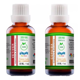 Sane Essentials Kit De 2 Aceites Esenciales Sane Vetiver Y Copaiba 30ml C/u