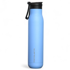 Slim Water Bottle, Stainless Steel Water Bottle with Straw, Standard Mouth Water Bottle for Sports and Travel, Double Vacuum Insulated Water Bottle, BPA-Free, Leak Proof