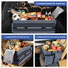 Trunk Organizer With Built-In Insulated Leak Proof Cooler Bag,Collapsible Cargo