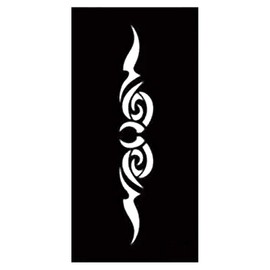 KING HORSE Cl12 [5 pieces] Pattern (Die Cut) Stickers for Henna Tattoo Glitter Tattoo Stencil Sheet Tribal, cl12