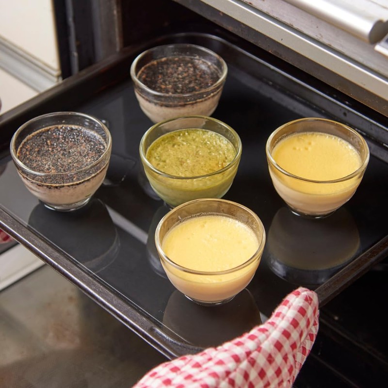 HARIO HU-3012 Heat Resistant Glass Cups, Set of 5, Microwave,