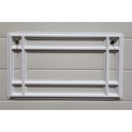 CLOPAY Prairie 510 Window Inserts /Short Panel Garage Door White Set of 4