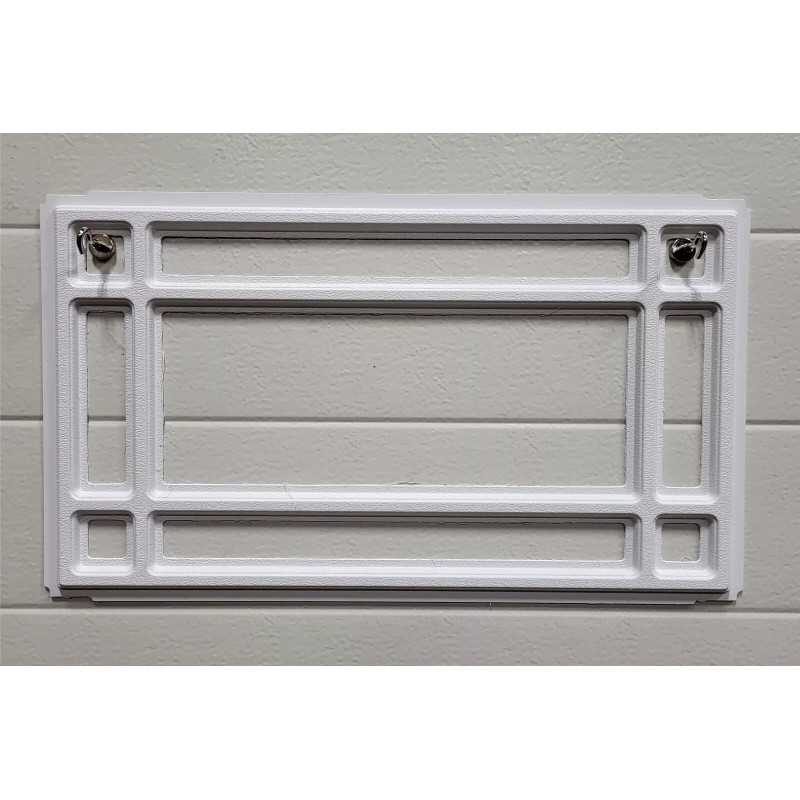 CLOPAY Prairie 510 Window Inserts /Short Panel Garage Door White