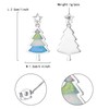 Christmas Tree Stud Earrings for Women Girls, 925 Sterling Silver