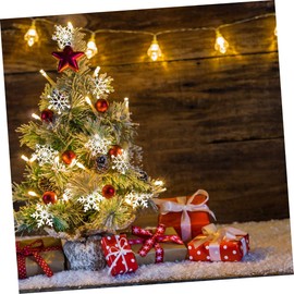 CORHAD 6Pcs Felt Snowflakes Christmas Ornament DIY Craft Accessories for Holiday Lifelike Snowflake Design for Trees Windows Rooms