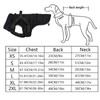 MOREZI Winter Dog Jacket, Waterproof Outer Layer, Fleece Lining, Back