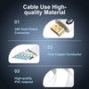 Postta Flat HDMI Cable 25 Feet 4K HDMI2.0 Cable Support