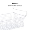 Granrosi Extra Large Stackable Wire Baskets for Organizing — Set