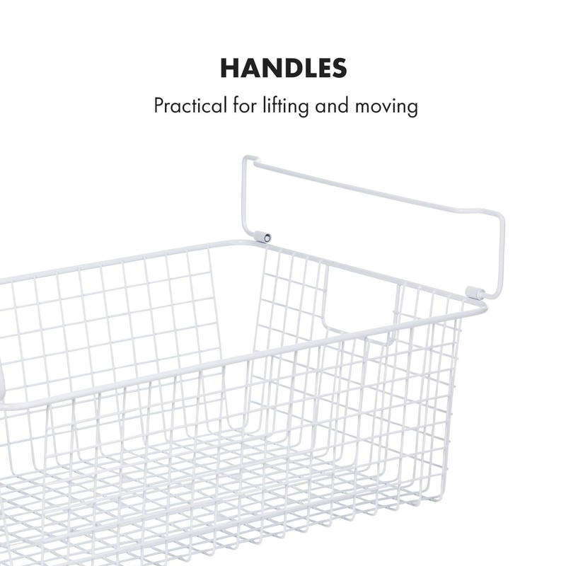 Granrosi Extra Large Stackable Wire Baskets for Organizing — Set