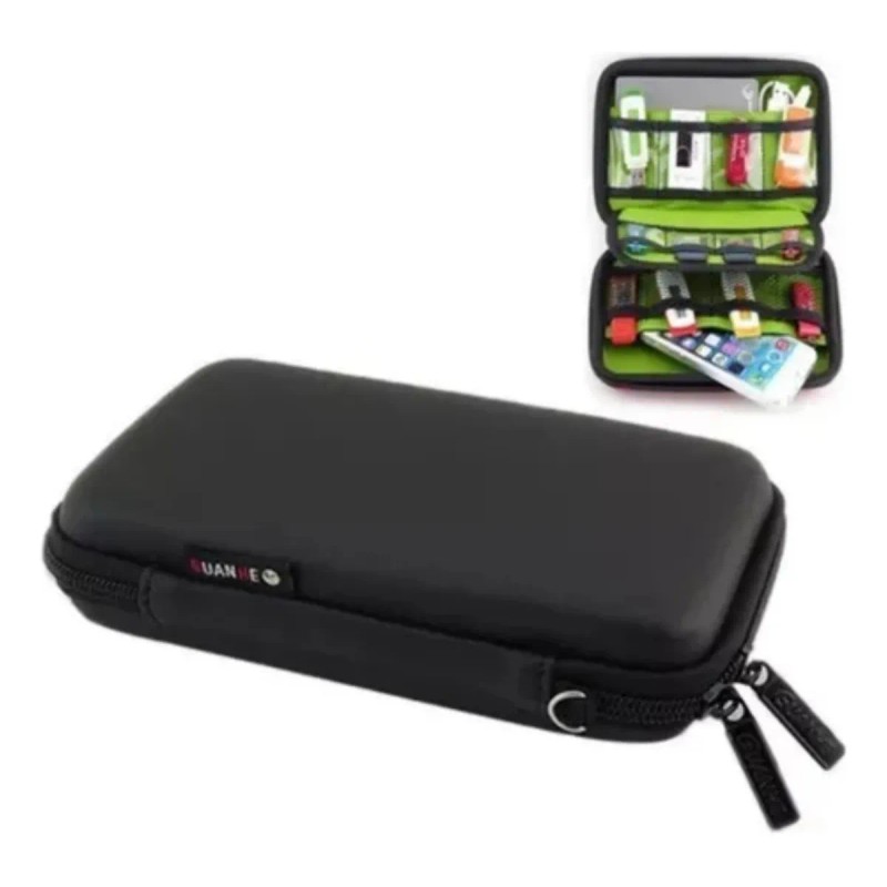 Estuche Organizador De Accesorios Cables Memorias Rígido