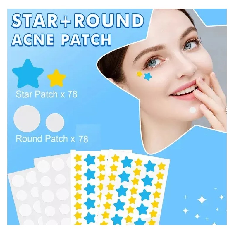 Elaimei - Star + Round 150 Parches Acné Hidrocoloide Y