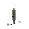 Wire Rope Holder/Gripper 15, Male Thread M5 Thread Overhang, Rope