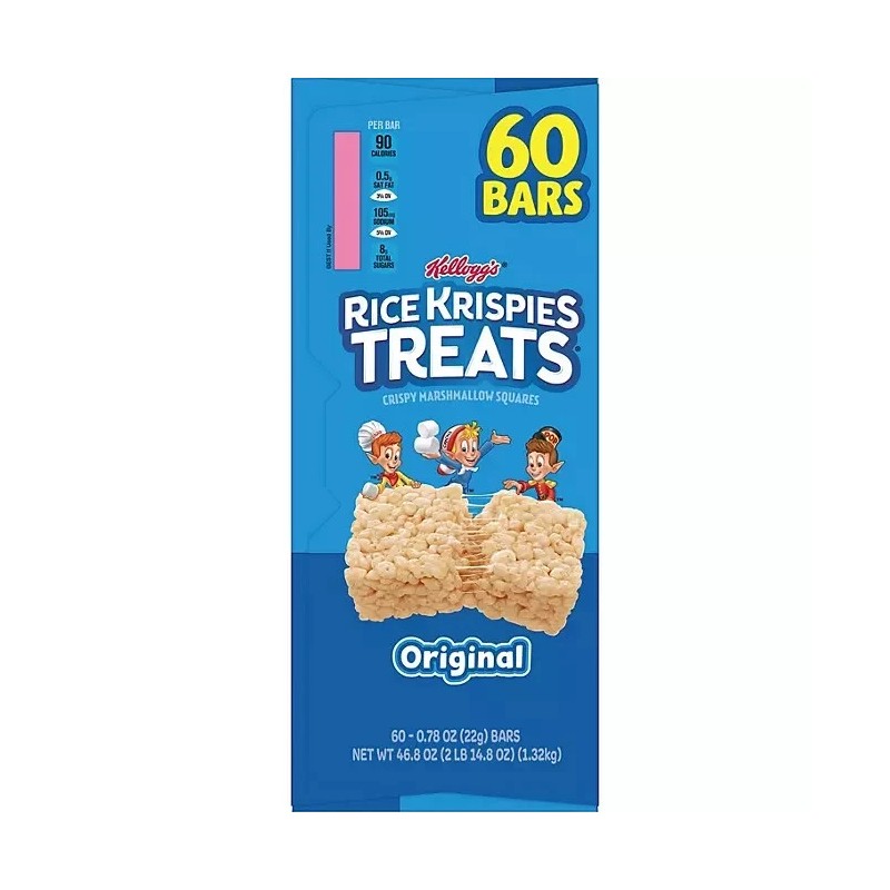 Kellogg's 2-PACK Kellogg's Rice Krispies Treats Bars Marshmallow Squares 60