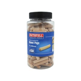 Faithfull Beechwood Dowels - 8mm x 40mm (Tub of 150)