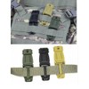 Jadedragon Multipurpose Tactical 360 Rotation D-Ring Clips/Locking Carabiner/Hydration Tube Clips/Elastic