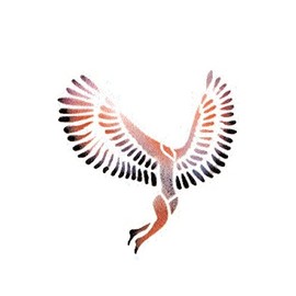Dinair Airbrush Makeup - Winged Woman - Stencil