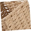 SEWACC 1Pc Hand Woven Storage Box Compact Woven Basket for