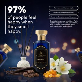 Alexandria Fragrances Paris Night Extrait de Parfum - Long Lasting Amber Vanilla Perfume for Men & Women, Luxury Unisex Evening Fragrance with Warm Incense, Oud & Sweet Vanilla Notes – 100ml
