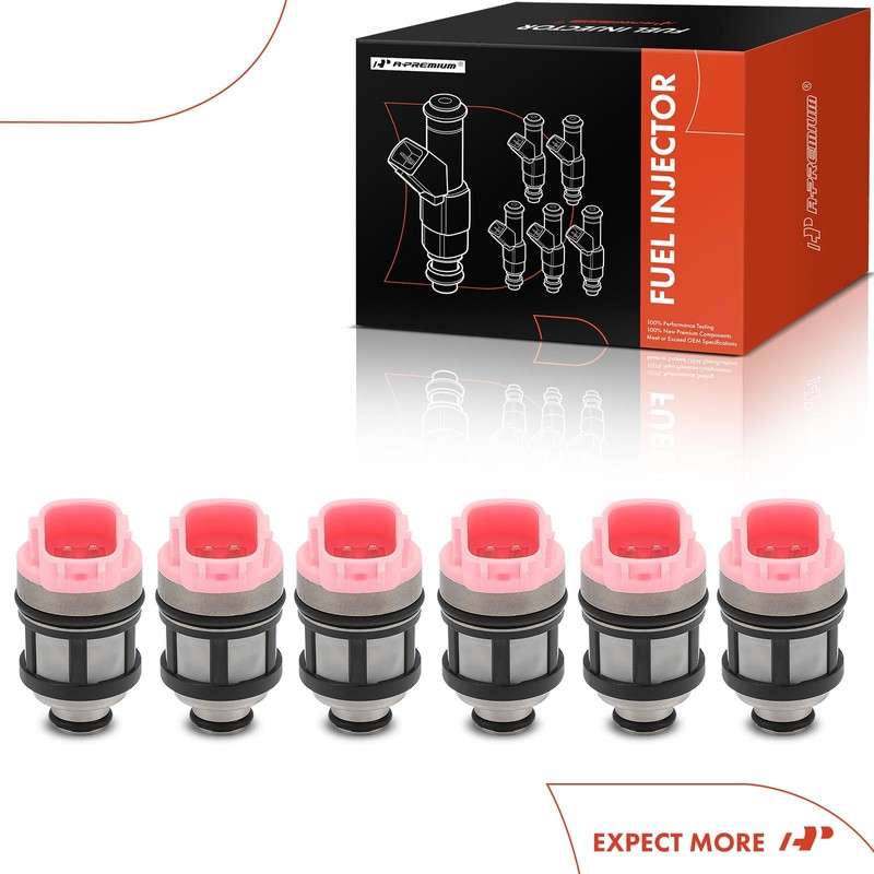 A-Premium Set of 6 Fuel Injectors Compatible with Nissan Frontier