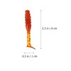 Outanaya Bass Fishing 30pcs Colorful Soft Plastic Worm Baits Natural
