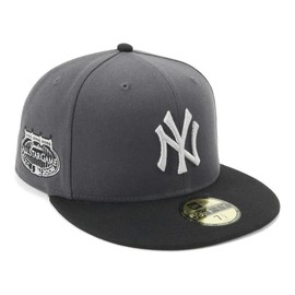 Newera 59FIFTY NER35C8246 SIDE PATCH 2-Tone ONSPOTZ Cap, NY Dark Graphite, 59 cm