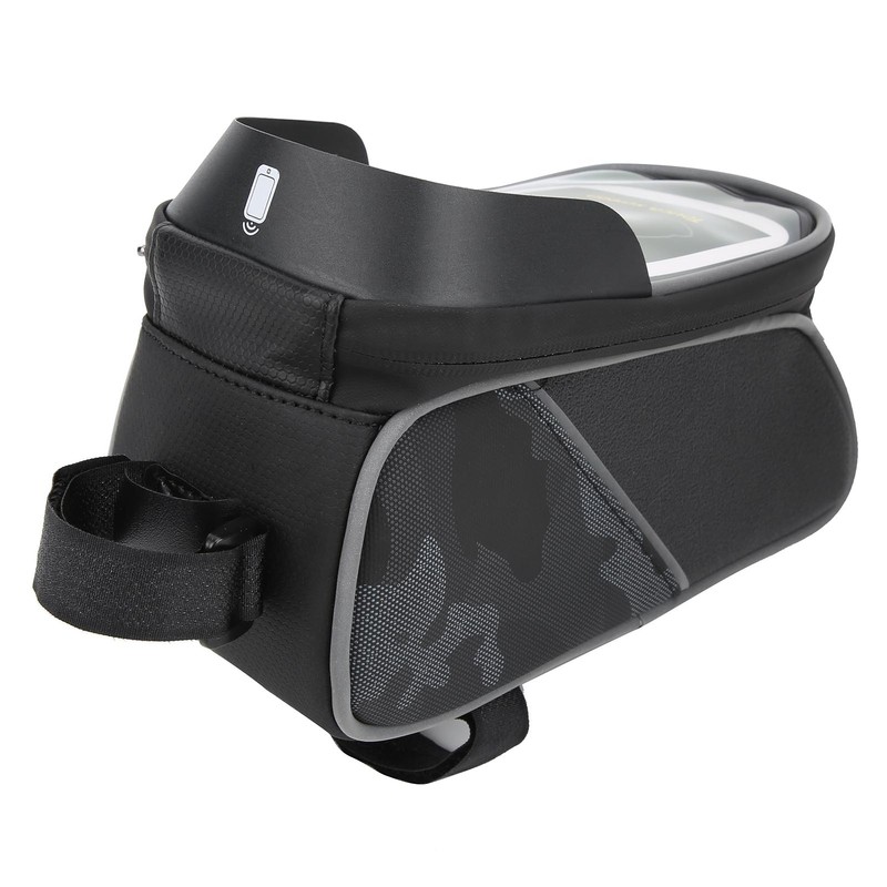 Bike Front Frame Bag Waterproof TPU Sensitive Touch Screen Top