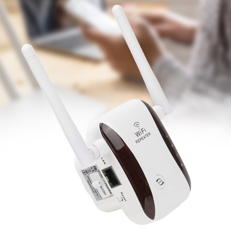 WiFi Range Extender 300mbps 2 Antennas Wireless Signal Repeater Amplifier