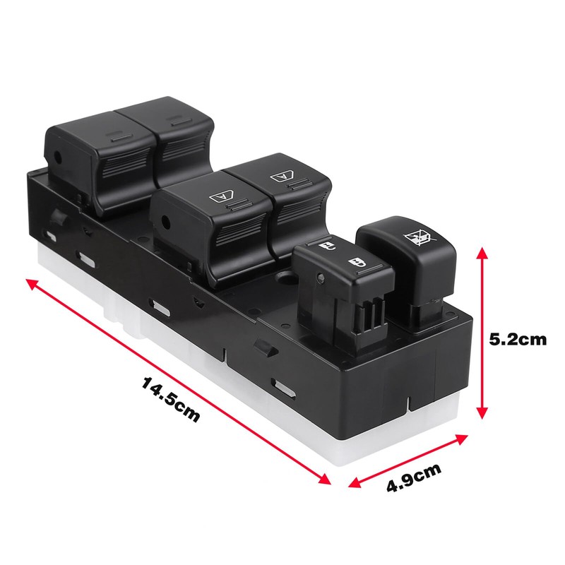 25401-1CA6A Driver Side Power Window Switch Compatible for 2009-2017 Infiniti