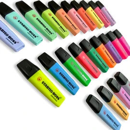 Stabilo Boss 23pz, 14 Colores Pastel y 9 Neón, No incluye base