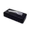 Keystone MCR Tin 2-Way Tissue Box, Matte Black, Size: Approx.