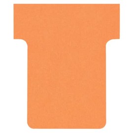 Nobo Card Board Accessory T-Cards, Size 1.5, Pack of 100 Orange